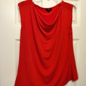 ***5/$20*** Red Cowl Neck Blouse – Women's Medium